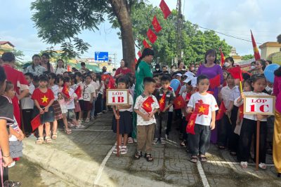 CHÀO ĐÓN HỌC SINH LỚP 1 NĂM HỌC 2025 – 2026 TRƯỜNG TIỂU HỌC KHÁNH PHÚ